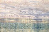 John Brett Famous Paintings - The Sicilian Sea, From the Taormina Cliffs